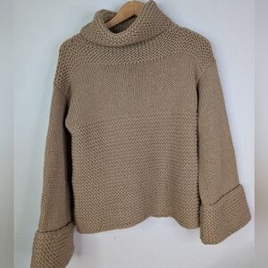 Vintage Acrylic Chunky Knit Turtleneck Sweater